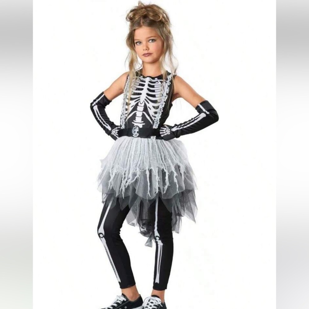 Ghostly Skeleton Costume with Tulle Skirt